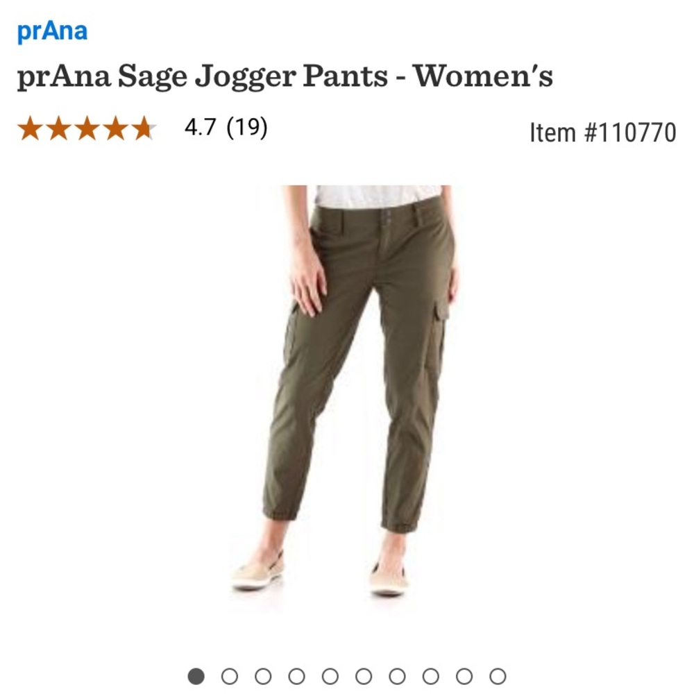 Prana sage jogger pants
